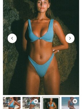 Knot-Front Two-Piece Bikini Set in Dusty Pink